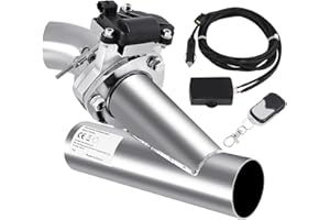 SAMGER SAMGER Samger 2.5" 63 mm acero inoxidable escape eléctrico silenciador trasero válvula de escape sistema sistema con mando a distancia Se requiere soldadura
