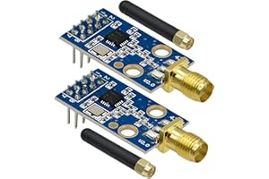 CC1101 Funkmodul mit SMA Antenne Binghe 2 Stück CC1101 433M Sender Empfänger Modul mit SMA und Antennenstab DC 1.9-3.6V SPI-Schnittstelle Kompatibel mit Arduino
