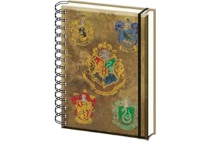 PYRAMID INTERNATIONAL HARRY POTTER (COLOURFUL CREST) A5 WIRO NOTEBOOK