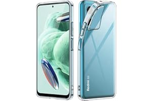 Verco Etui na telefon komórkowy Redmi Note 12 Pro + 5G, przezroczyste, cienkie, przezroczyste, silikonowe, przezroczyste