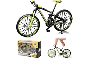 Puniama Mini Finger Bike 1:10 – Diecast Mountain Bicycle Model, Foldable Zinc Alloy Finger Bikes Toy, Miniature Bike Ornament for Kids & Collectors, Desk Decoration, Birthday
