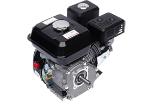 DHQCQL Petrol Engine, 4 Stroke Motor 7.5 HP Stand Motor Kart Motor Industrial Motor Replacement Motor, Gas Powered Portable Generator for Go Karts, Compressors and More (Black)