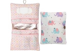 LAINIKE Diaper Bag Organizer and Cosmetic Bag 2in1 Small Diaper Bag Organizer Baby for Mother on the Go(Elephant)