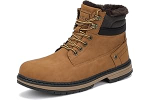 Ahico Bottes Randonnée Homme Bottines Chaussure de Montante Marche Boots Moto Chaussures D'extérieur Légères et Antidérapantes