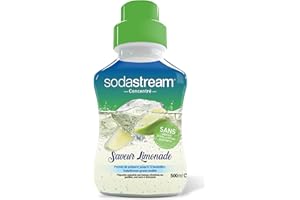 Sodastream Concentré Saveur Limonade – Sans Aspartame, Sans Conservateur ni Arôme Artificiels – 500 ml