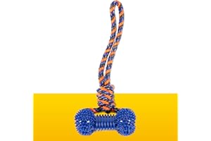 PawPride Rope Tug Toy for Dog - Rope Toy Dog Chew Toys - Tough Dog Chew Toy - Double Handle, Bone and Rope Ball (Bone Tug)