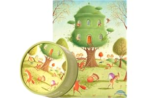 Mideer Jigsaw Puzzles for Kids Age 8 Year Olds, Animals Round Jigsaws Puzzle, DIY Gifts Games Birthday Gift Idea for Children Adults, 216 Piece