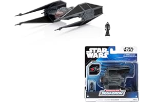 Jazwares STAR WARS Micro Galaxy Squadron TIE Silencer - 5-Inch Vehicle with 1-Inch Micro Figure Accessory