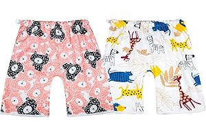 MOEMOE BABY 2 Packs Windelhose Kinder hohe Taille Nachts Töpfchen Trainingshose 2 Stück Lernhose Trainerhosen 1-8 Jahre