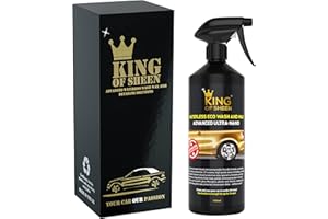King of Sheen Advanced Ultra Nano, Waterless Car Cleaner with Nano Polymers "Dirt Repelling Technology" and Carnauba Wax 1 Litre, Professional Showroom Shine, Eco Friendly Product, Wash Anywhere No Water Needed