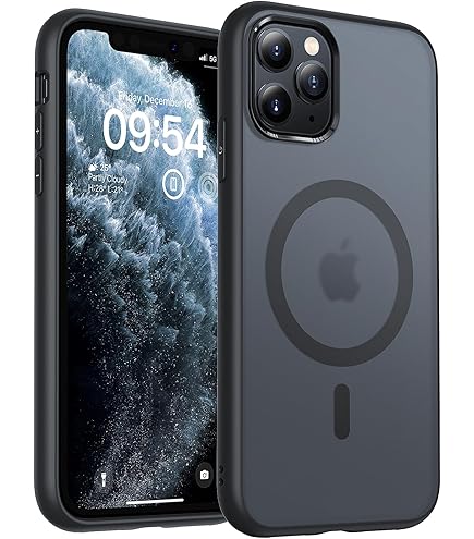 JETech Cover Opaca per iPhone 11 6,1 Pollici, Protezione Anticaduta Antiurto di Grado Militare, Custodia Posteriore Glassata Traslucida, Anti- Impronte (Traslucida