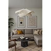 AFRALYAHOME TEKLİ SARKIT İSKANDİNAV STYLE BOHEM AVİZE (EKRU)