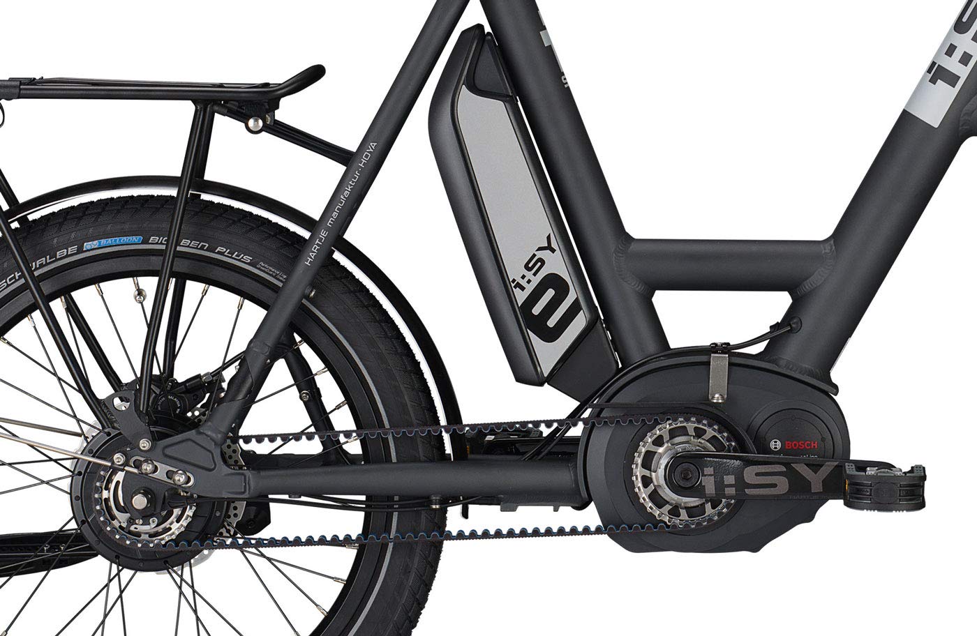 ? ISY Kompakt E-Bike 20 Zoll grau Drive XXL N3.8 ZR- Bosch Performance Line Cruise Mittelmotor ...
