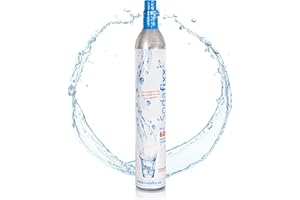 Sodafixx CO2 Zylinder für 60L Sprudelwasser - Kohlensäure Zylinder zum Einschrauben für Sodafixx Wassersprudler - Kompatibel mit allen Wassersprudlern mit Schraubverschluss - abgefüllt in Deutschland