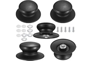 通用 Lot de 5 boutons universels pour couvercle de casserole - Résistants à la chaleur - Avec vis