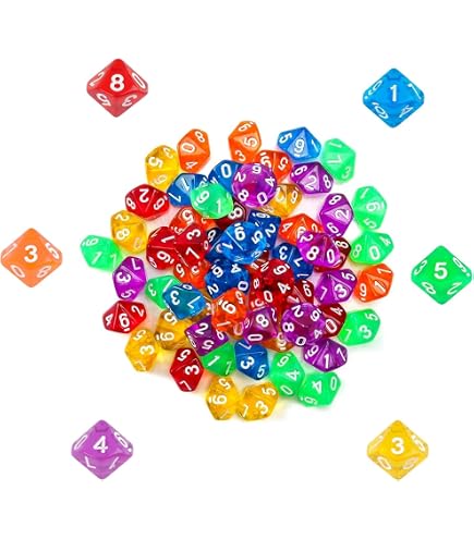 Oakie Doakie Dice RPG-Würfel Set – 7 Transparente Würfel In Orange, Mit Aufbewahrungsbox