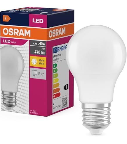 OSRAM LED Star Classic A40 Ampoule LED Pour Douille E27, Forme Poire