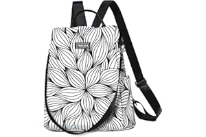 Fmeida Sac à Dos Sac a Main Femme Anti-vol Sac Cabaia Mini Imperméable Sac de Voyage en Nylon Sac Cabas 2 en 1 Sacs à Main Portés Épaule pour Fille École Collèges Shopping