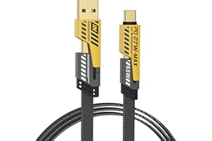 NOHON Multi Cavo di Ricarica 4 in 1：Caricatore USB Ricarica Multiplo Cavetto 1.2M Nylon Intrecciato Universale Filo Cavo Ricarica USB Compatibile con iPhone Samsung Galaxy Huawei Google MacBook iPad
