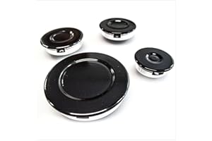 JPshop - Kit 4 Bruciatori con Piattelli Spartifiamma per Piano Cottura Cucina compatibile con Ariston - Nardi