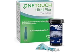 ‎ONETOUCH OneTouch Ultra® Plus Blutzuckerteststreifen I 50 Stück I 1 Packung I zur Blutzucker-Messung bei Diabetes (Zucker-Krankheit)
