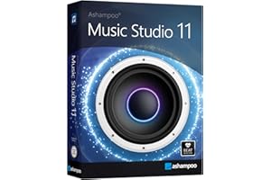 Music Studio 11 - Audio Recorder, professionelles Tonstudio zum Aufnehmen, Bearbeiten und Abspielen aller gängigen Audiodateien: WAV, AIFF, FLAC, MP2, MP3, OGG für Windows 11, 10