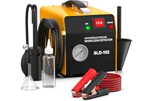 GODIAG SLD 102 Evap Vacuum Smoke Machine Automotive Leak Detector | 12V Vehicles, Diagnostic Tester for Pipeline Fuel Leakage Detection,Yellow