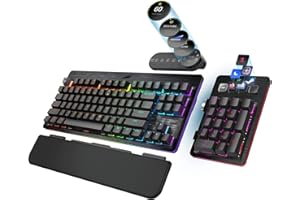 MOUNTAIN Everest MAX Gaming Tastatur - MX Blue, ANSI, US Layout, Schwarz