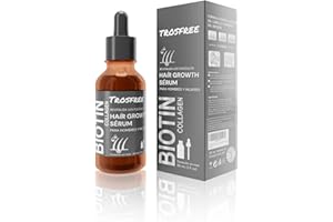 TROSFREE: Serum Crece Pelo Hombre y Mujer 60 ml - Tratamiento Anticaida Cabello Mujer y Hombre - Veganic Aceite Pelo Crecimiento para Acelerar Crecimiento Pelo - Serum Cuero Cabelludo