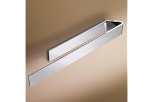 DESIGNFABRIK HAMBURG Design Amburgo Porta asciugamano adesivo | Porta Asciugamani Cucina e Bagno | Designo modern | 40 cm | Cromo