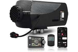 Sunster 12V/24V Diesel Heater, 8 KW Diesel Air Heater, with Auto Start-Stop, Timer Function, Bluetooth APP & Remote Control, Car Heater with 10L Fuel Tank for Car Truck Garage Boat RV