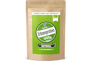 MASKELMÄN Bio Erbsenprotein Pulver - 1 KG - Erbsenmehl inkl. aller essentiellen Aminosäuren - Veganes Eiweisspulver mit 84% Protein - Unterstützt den Muskelaufbau