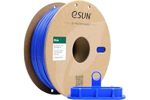eSUN Filamento PLA+ 1.75mm, Mejorado Tenacidad Impresora 3D Filamento PLA Plus, Precisión Dimensional +/- 0.03mm, 1KG Carrete (2.2 LBS) para Filamento de Impresión 3D, Azul