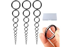 VBRHFRIF 36 Pieces Fishing Rod Ring, 1 Piece Storage Box, Fishing Rod Repair Kit, Fishing Rod Repair Ring, Fishing Rod Guide Rod Ring, Fishing Equipment Accessories
