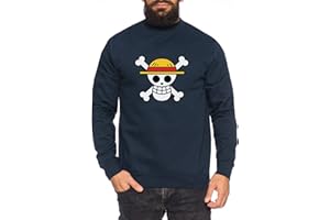 TEE KIKI Logo Pirate Sweat-Shirt pour Homme Ruffy One Nami Lysop Piece Portgas D.