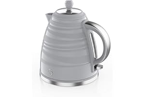 Swan SK31050GRN, Symphony 1.7 Litre Jug Kettle with Fast Boil, 360 Degree Base, 3000 Watts, Grey