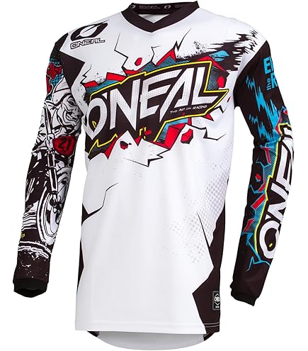 Maglia Da Bambino Cross Enduro Moto Alpinestars MX20 Youth Racer Compass Grigio Chiaro Nero P37746 - Foto 6