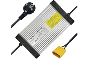 YZPOWER Cargador 84V 5A de Batería 72V 20S Batería de Litio Eléctrica Cargador Eléctrico con Conector XT60