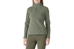 Outdoor Ventures Chaqueta de forro polar para mujer, ligera, cálida, con cremallera completa, suave, chaqueta para correr con 4 bolsillos grandes