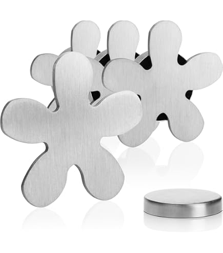 Fermacavola Per Tovaglia - 6 Pezzi Con Clip In Acciaio, Motivo Foglia D'Acero, Per Picnic, Feste All'Aperto, Grigio - Foto 6