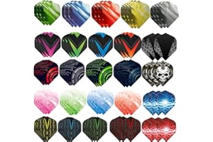 OHAODUO 75 sztuk lotek do darta, akcesoria do darta, standardowe rzutki do darta Flights klasyczne lotki do rzutek stalowych i miękkich, standardowy kształt lotki biały czarny różowy czerwony liliowy różowy niebieski (xuancai)