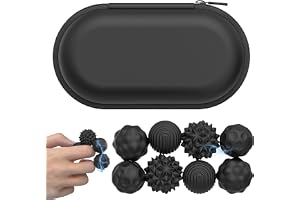 HESUSUSI Magnet Fidget 8 stycken magnetbollar magnet leksak vuxna magnetisk akupressur boll silikon massageboll igelkott magnetiska kulor stressboll sensorisk leksak för stressminskning vuxna