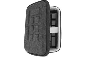 Geekria Portable Number Pad Travel Case for Mechanical Numeric Keypad, Compatible with Qisan 21 Keys Mini Numpad, MOTOSPEED K23, Kinst Numpad 17, Tishled Mechanical Numpad (Dark Grey)