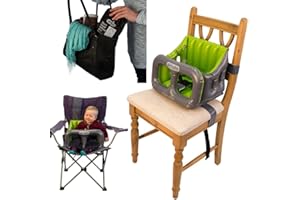 ROAMWILD Airtushi - Seggiolone completamente pieghevole con lati crestati – Niente più rischi di cadute laterali!