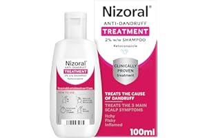 Nizoral Anti-Dandruff Treatment Shampoo, Treats and Prevents Dandruff, Clinically Proven to Control Itchy & Flaky Scalps, Contains Ketoconazole, 1 x 100ml