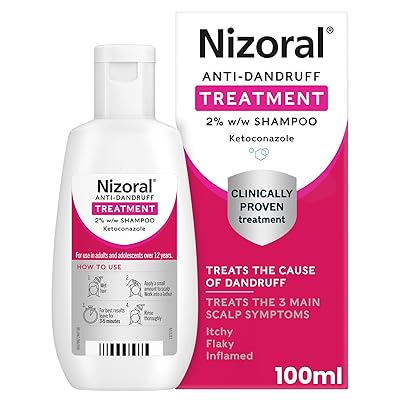 Nizoral Anti-Dandruff Treatment Shampoo, Treats and Prevents Dandruff, Clinically Proven to Control...