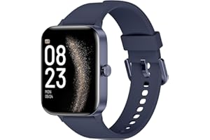 KIUVKAS Smartwatch Uomo Donna, 1.95" Full Touch Screen Smartwatch con Effettua/Risposta Chiamate, Fitness Tracker con Pressione Sanguigna e Monitor Sonno, 140+ Sport Step Counter per Android iOS