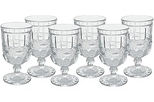 Villa d'Este Home Tivoli 5908022 Nobilis-Juego de 6 Copas de Cristal Transparente (275 ml), Vidrio, Plateado