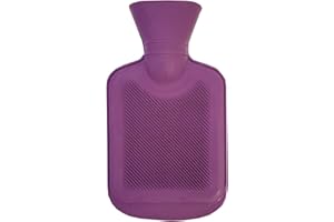 Vagabond Bags Ltd Vagabond Single Side Ribbed 0.5 Litre Lilac Hot Water Bottle