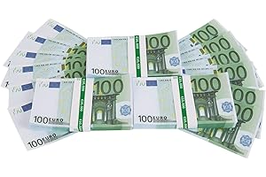CARDLY Fake Money €100 Euro Bills, Prop Money Dollars | UK Company | 100 Notes | €10,000 Stack | for Movies, Advertising, Play, Party, Supreme, Gun, Fancy Dress, Casino Games (100 Euro)
